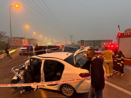 اصابة حرجة وأخرى خطيرة بحادث طرق قرب الطيبة 